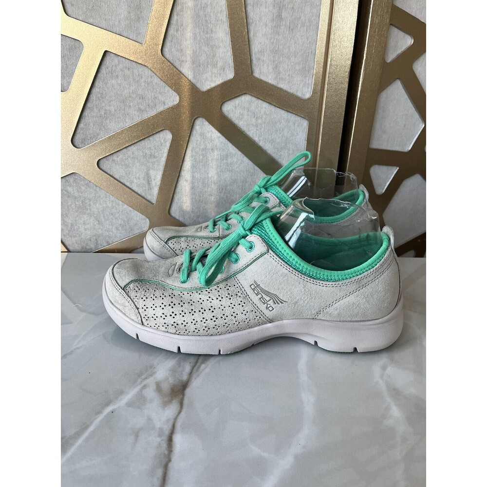 Dansko Elise Sneaker Sz 39 Us 8.5 9  Gray Suede Leather Comfy Athletic Shoes Wmn - Picture 9 of 13